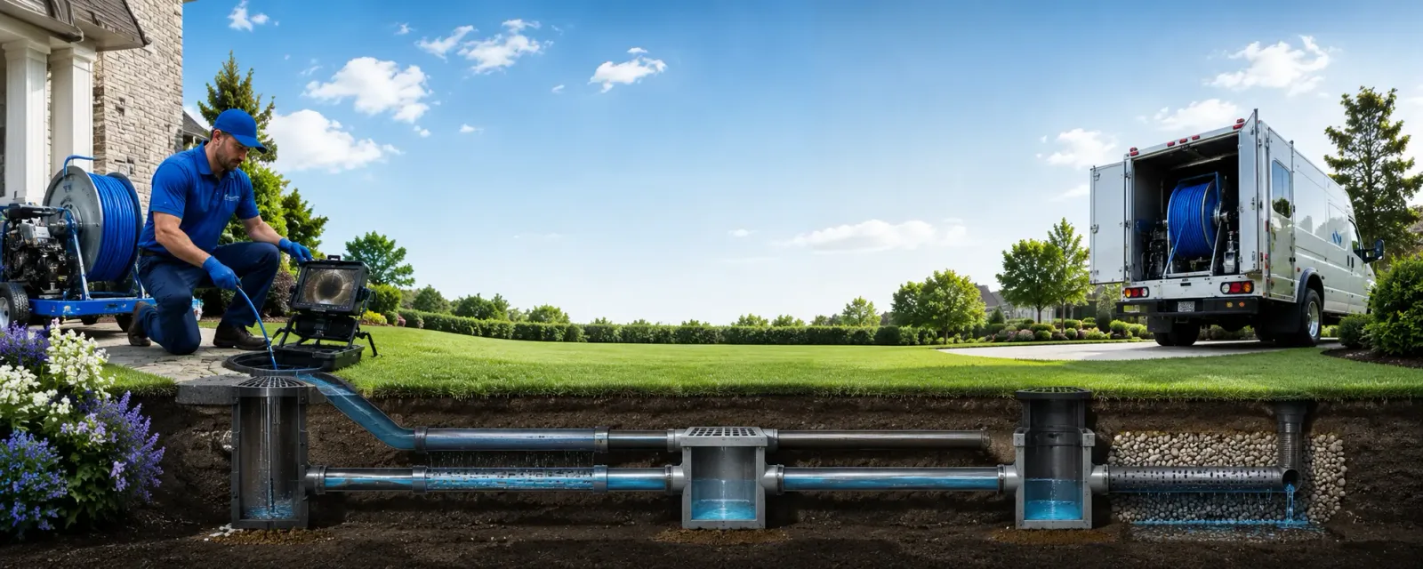 Outdoor drain cleaning information for Darien, CT
